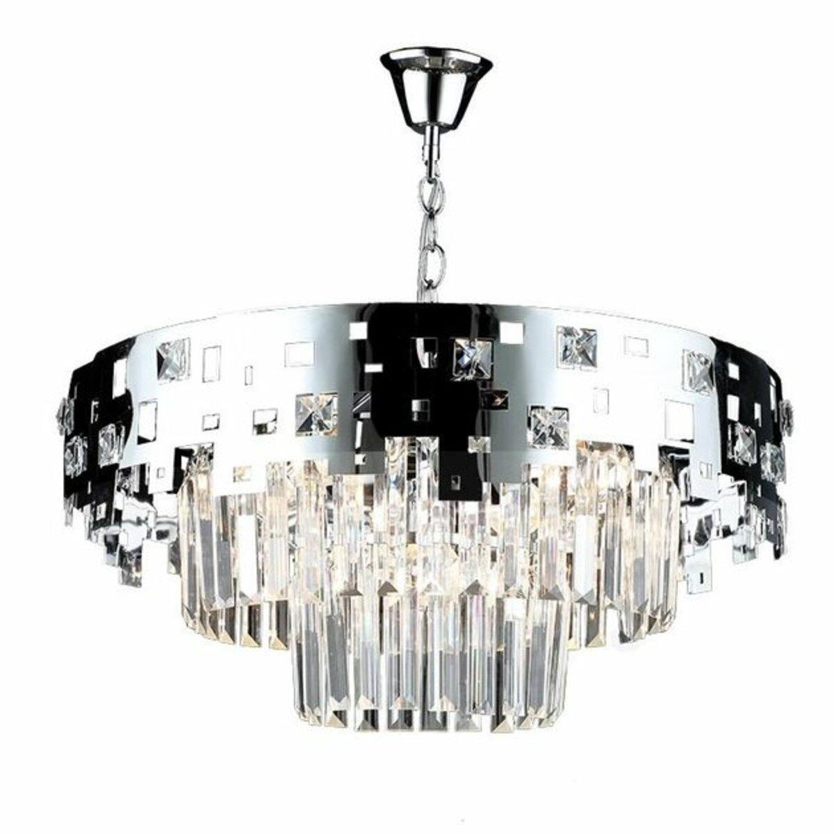 Люстра Sirius с хрустальным плафоном под пять ламп Е14 Хром (B S2338/5)