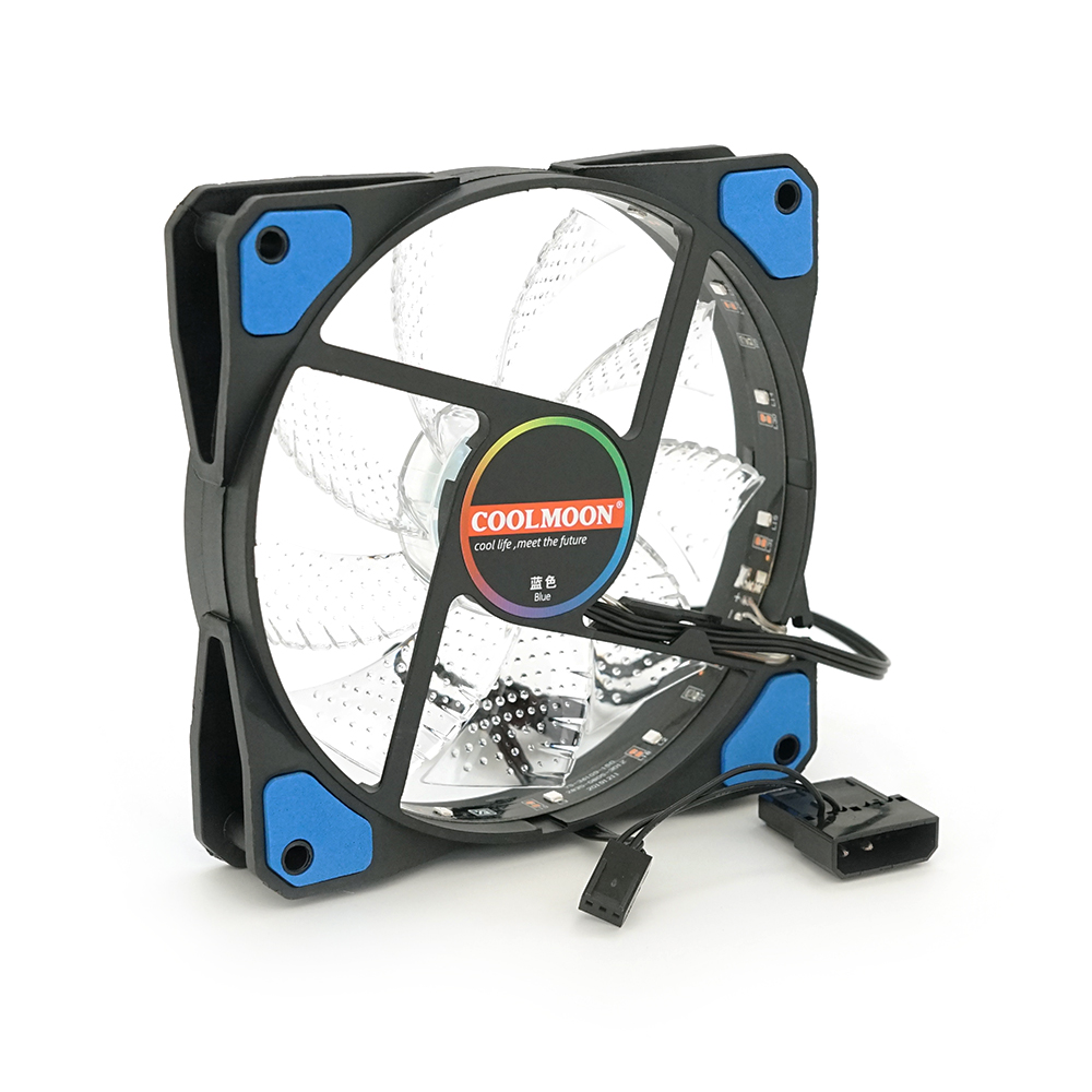 Кулер корпусный 12025 12V 3pin 4pin 120x120x25 мм Синий (YUT_V11567) Кулер корпусный 12025 12V 3pin 4pin 120x120x25 мм Синий (YUT_V11567)