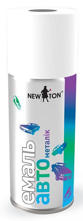 Краска автоэмаль с эффектом Металлик New Ton 150 мл аэрозоль 640 Серебристый