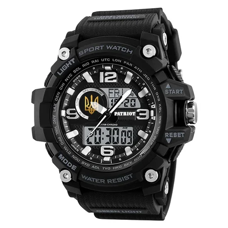 Наручные часы Patriot 012BKUAGD Тризуб золото с коробкой Черный