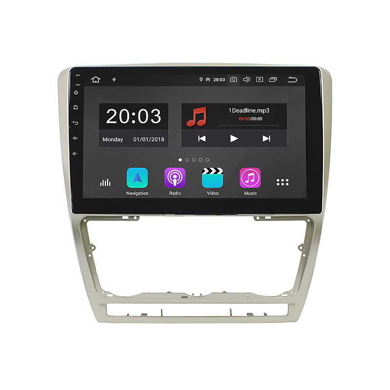 Штатная автомобильная магнитола Lesko 10.1" для Skoda Octavia (2008-2013 г.) 2/32 GB GPS