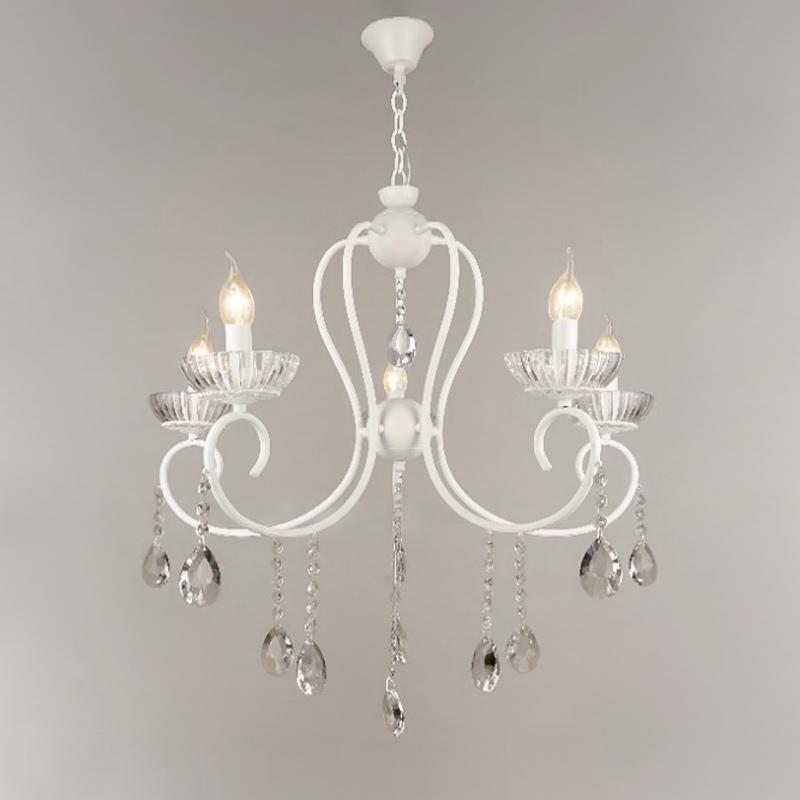 Люстра Light House SRS-16396/5 подвесная хрустальная свечи Белый (10813)