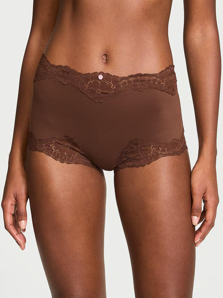 Трусики Victoria's Secret Dream Angels Lace-Trim Boyshort Panty Ganache L Бежевый (26910518) Трусики Victoria's Secret Dream Angels Lace-Trim Boyshort Panty Ganache L Бежевый (26910518)