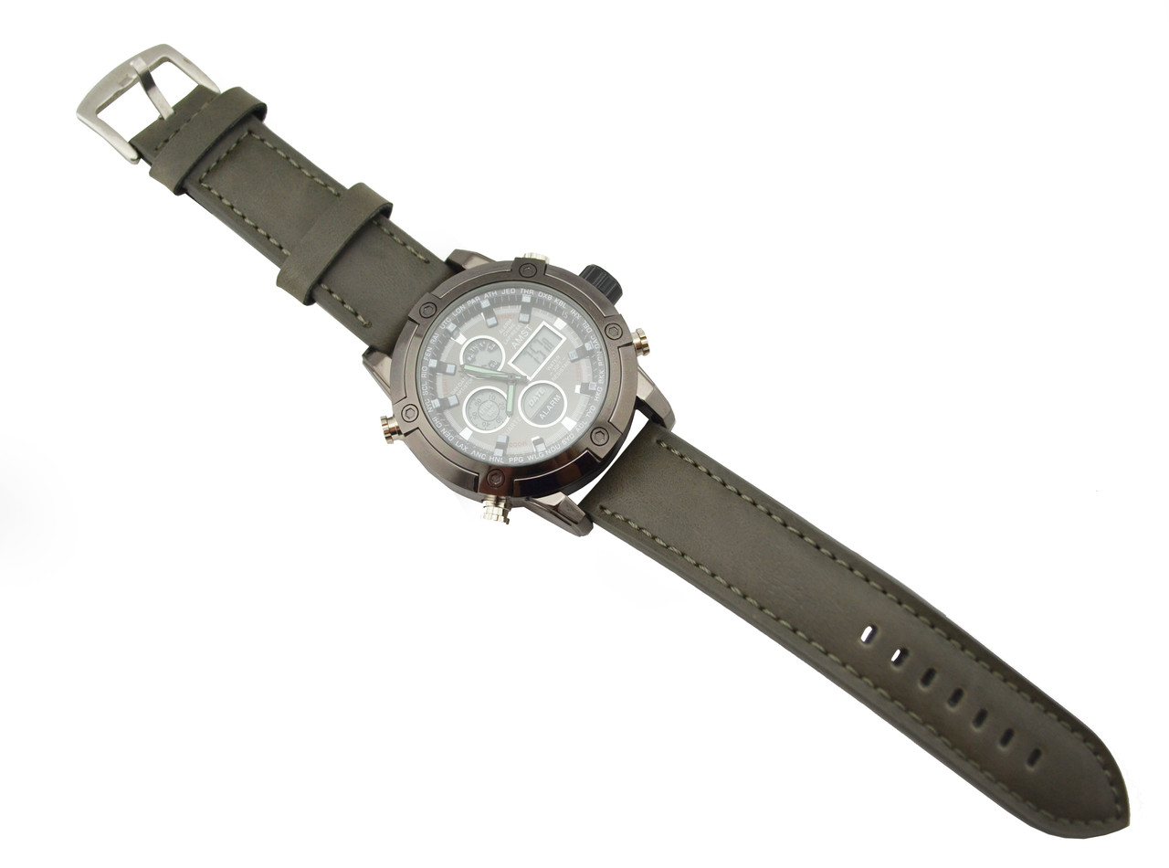 Часы наручные мужские AMST AM3022 кварцевые Grey (754189957)