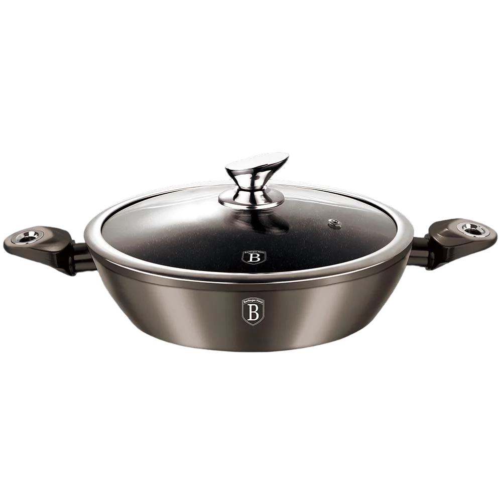 Сотейник Berlinger Haus Carbon 32 см 4,9 л (BH-1242) Сотейник Berlinger Haus Carbon 32 см 4,9 л (BH-1242)