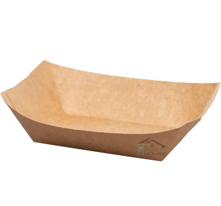 Тарілка крафтовий човен 200х150х50 мм 100 шт. (DT-0013)