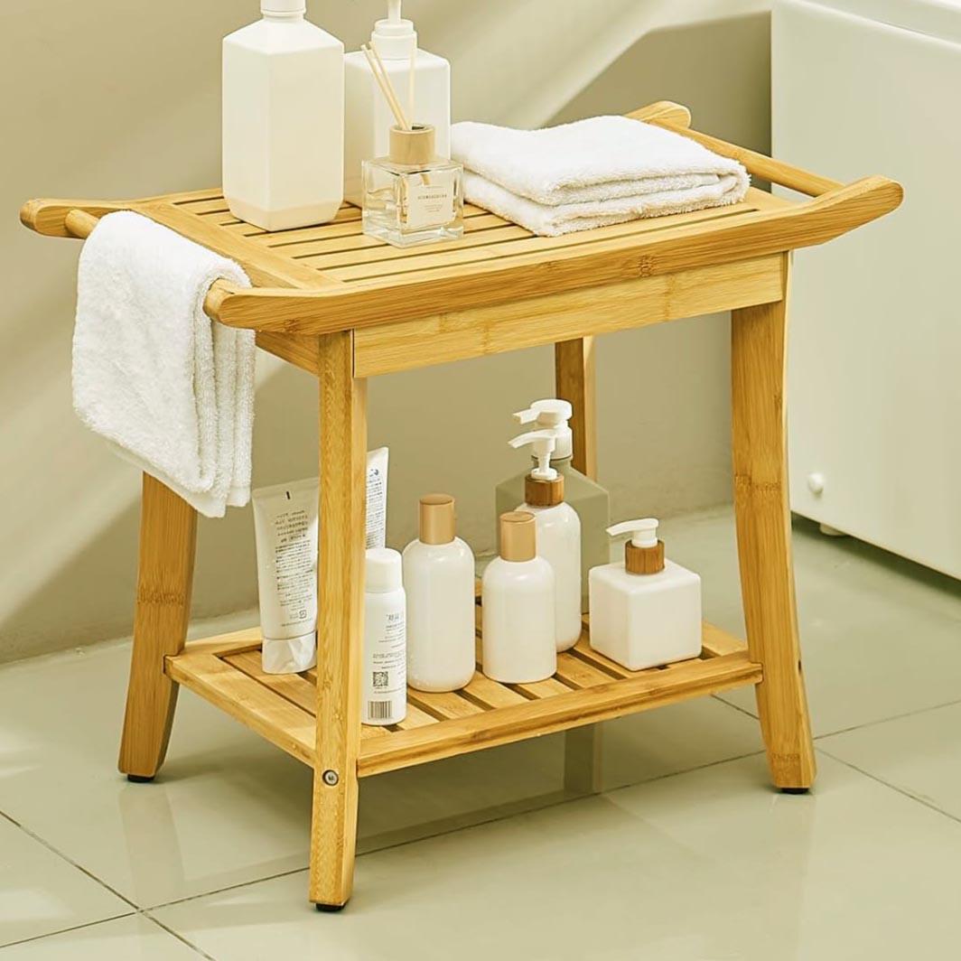 Табурет для ванной из дерева Хамалис Карри (ТВН-013803) Табурет для ванной из дерева Хамалис Карри (ТВН-013803)