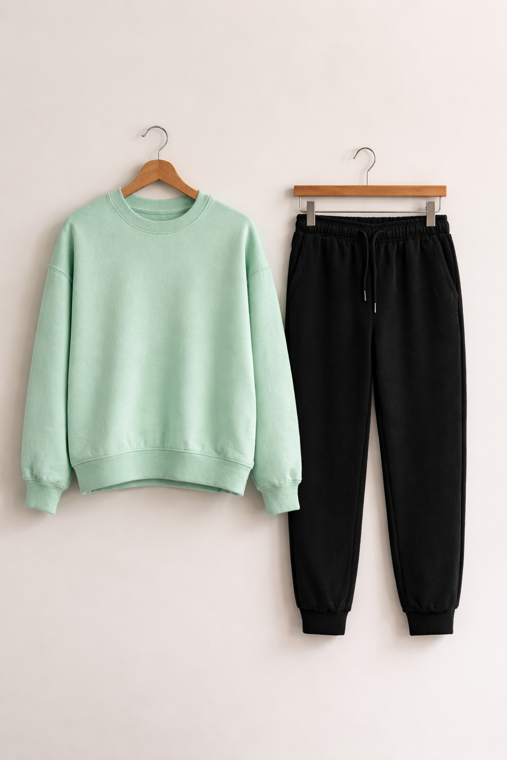 Спортивний костюм чоловічий весняний Zruchno світшот та штани M Ментолово-чорний (33500436)