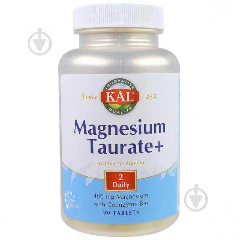 Таурат Магния KAL Magnesium Taurate+ 400 мг 90 таблеток (CAL36975)
