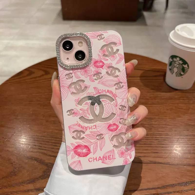 Чохол для iPhone 16 Pro Max матовий Chanel, захисний рожевий