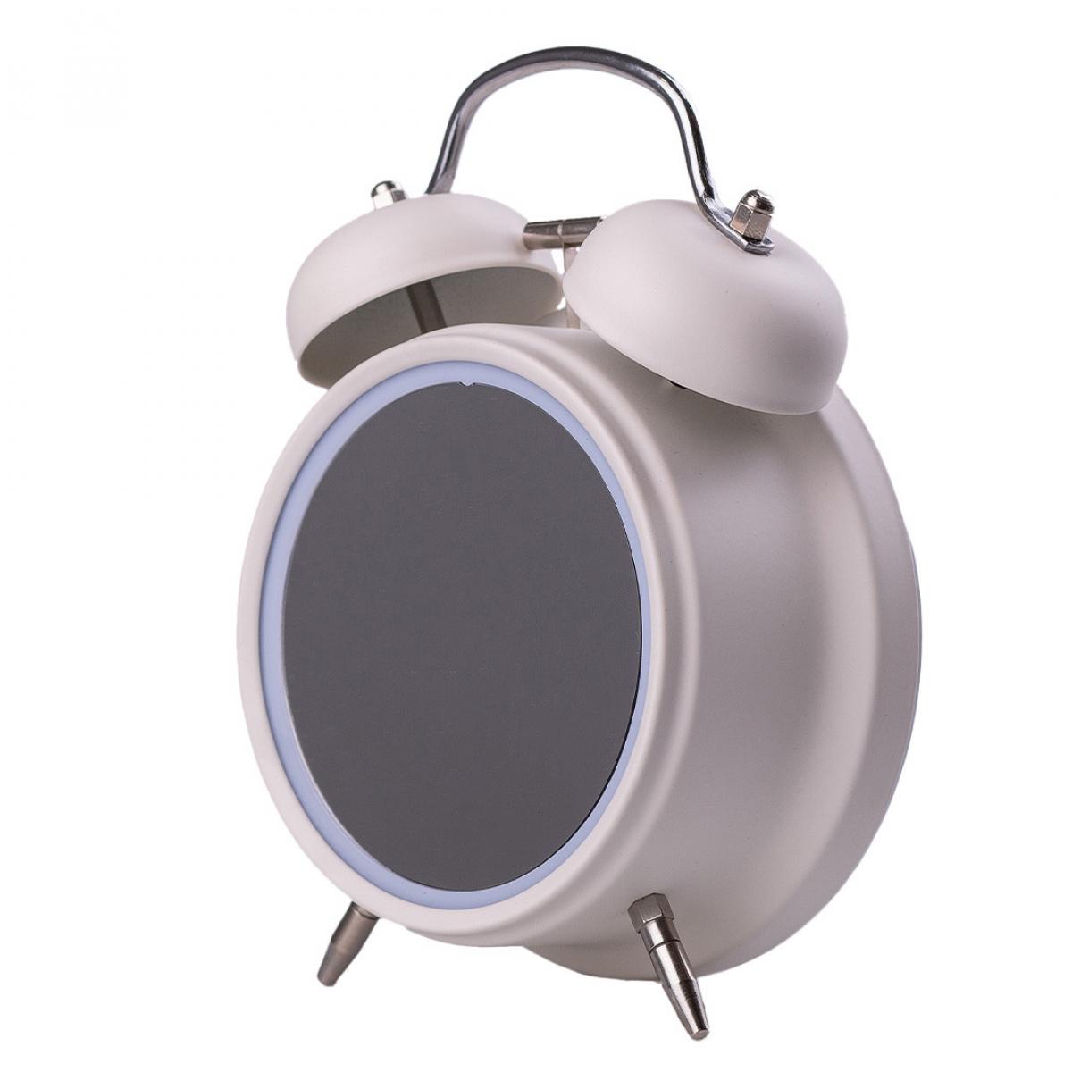 Часы настольные с будильником электронные с LED-экраном Белый (HP223W)