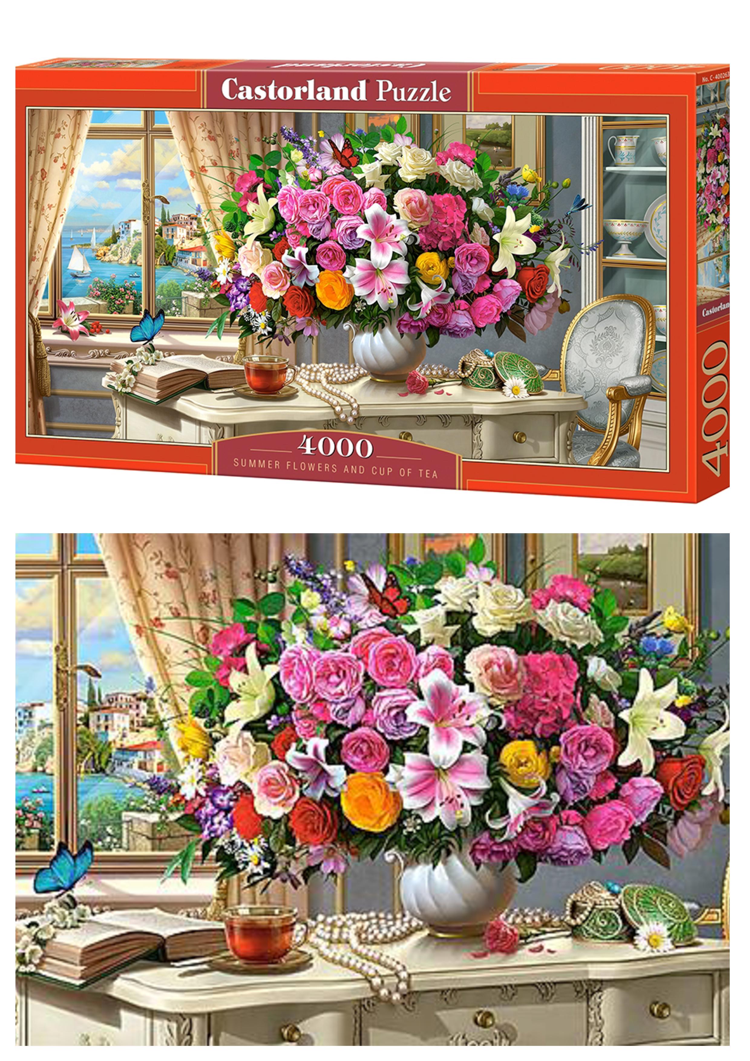 Пазли Castorland Summer flowers and cup of tea (с-400263)
