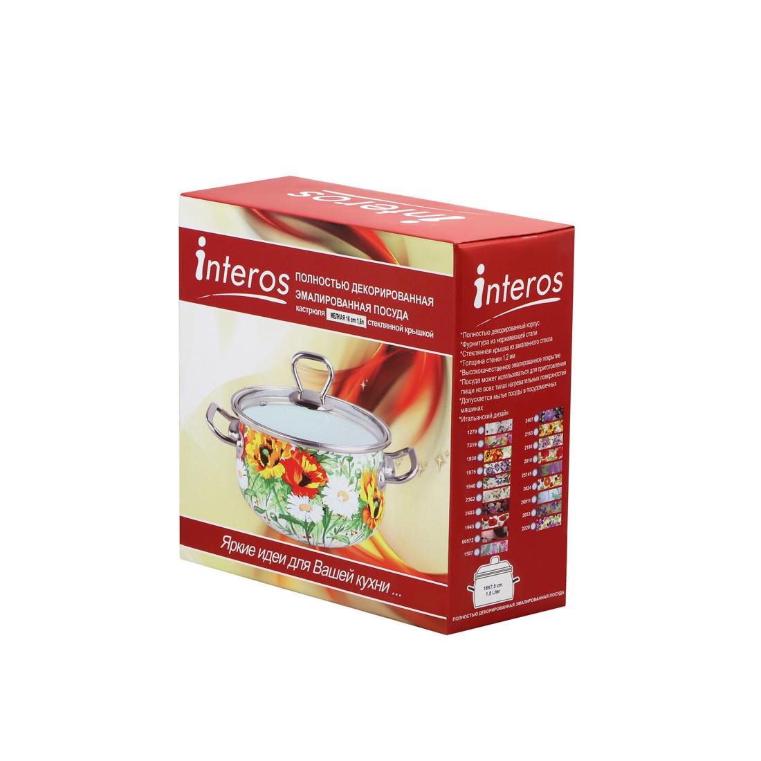 Каструля емальована Анжеліка 1,5 л (1154) - фото 4 Каструля емальована Анжеліка 1,5 л (1154) - фото 4