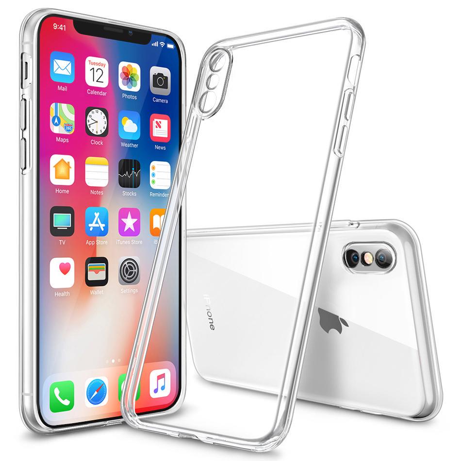Прозрачный Чехол UltraTPU MultiCam для iPhone XS (ультратонкий силиконовый) (25189)