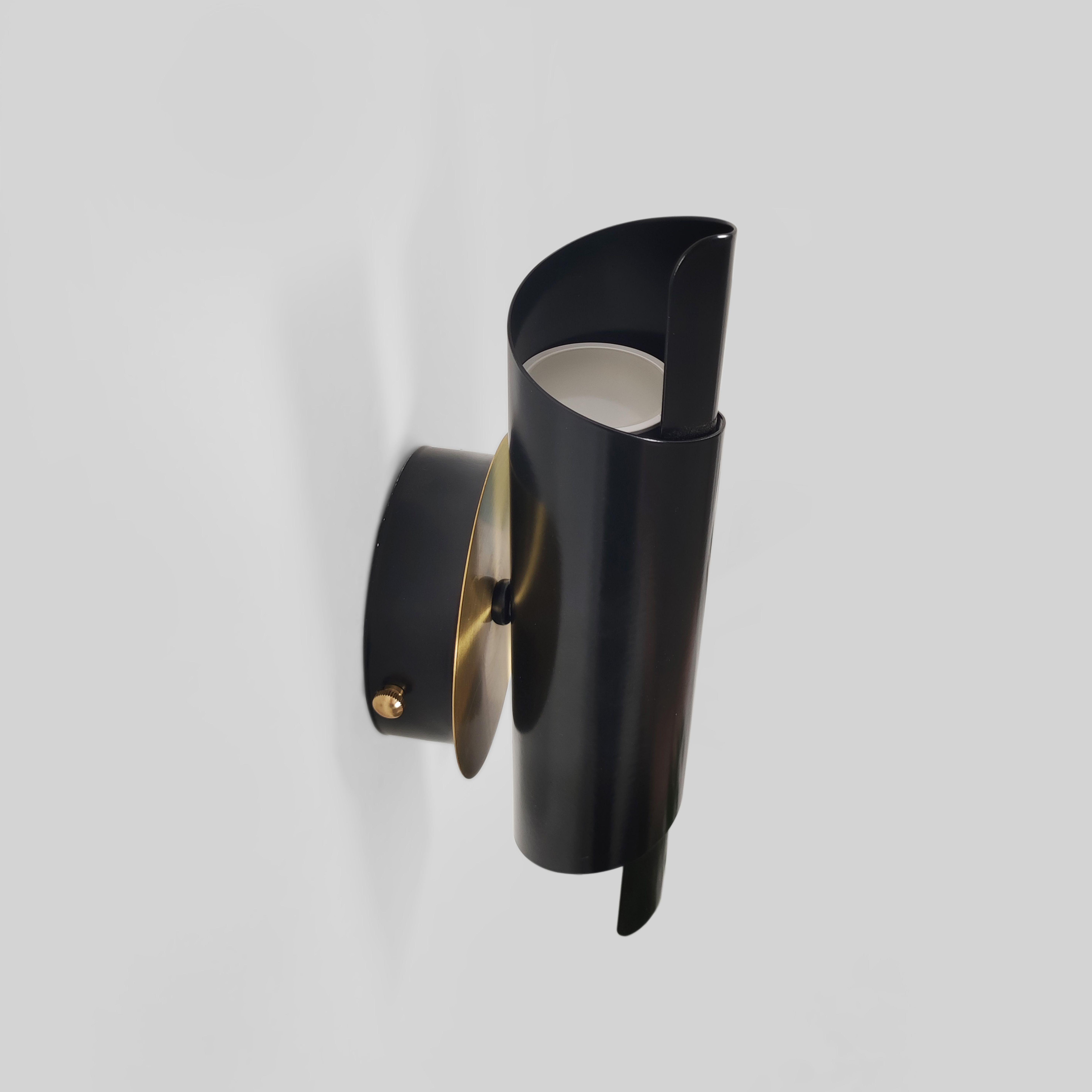 Настенный светильник двойной из латуни Gaff Design Brass Черный (BRASS116) - фото 6 Настенный светильник двойной из латуни Gaff Design Brass Черный (BRASS116) - фото 6