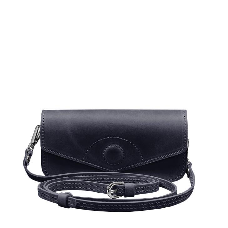 Сумка для окулярів шкіряна Crazy Horse Синій (A-028167)