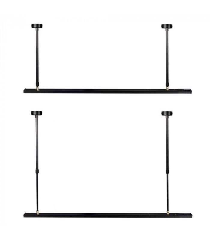 Подвесы телескопические Prolum для магнитного трекового шинопровода P20 75-150 см Черный (751044) - фото 2 Подвесы телескопические Prolum для магнитного трекового шинопровода P20 75-150 см Черный (751044) - фото 2