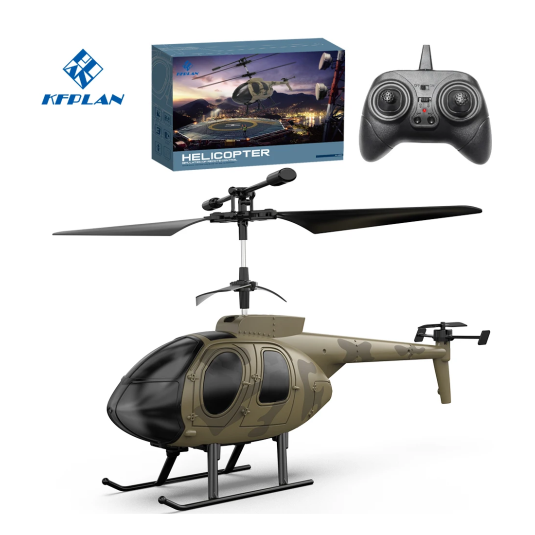 Радіокерований вертоліт KFPLAN Z16 з гіроскопом Хакі (2418) - фото 8 Радіокерований вертоліт KFPLAN Z16 з гіроскопом Хакі (2418) - фото 8