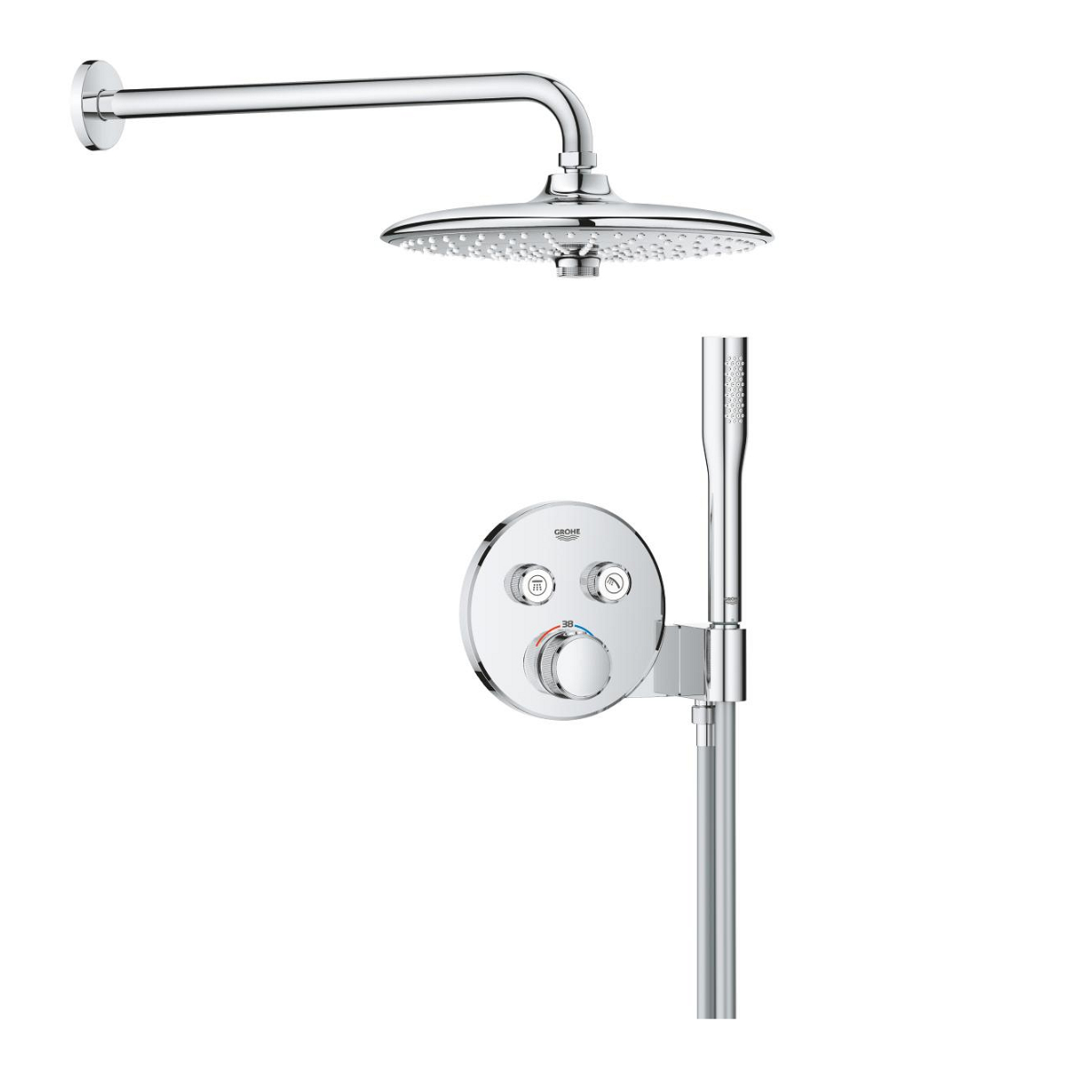 Душевая система Grohe Grohtherm SmartControl 260 скрытого монтажа латунь Хром (34867000)