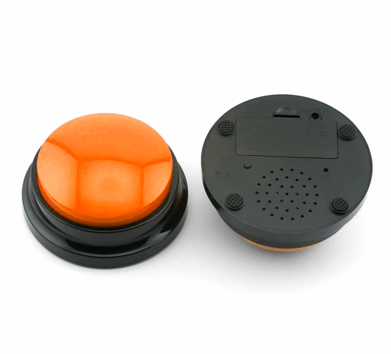 Звукова кнопка для собак та котів Pet Button з голосовою командою 9x4,5 см Помаранчевий (MK001047) - фото 2 Звукова кнопка для собак та котів Pet Button з голосовою командою 9x4,5 см Помаранчевий (MK001047) - фото 2