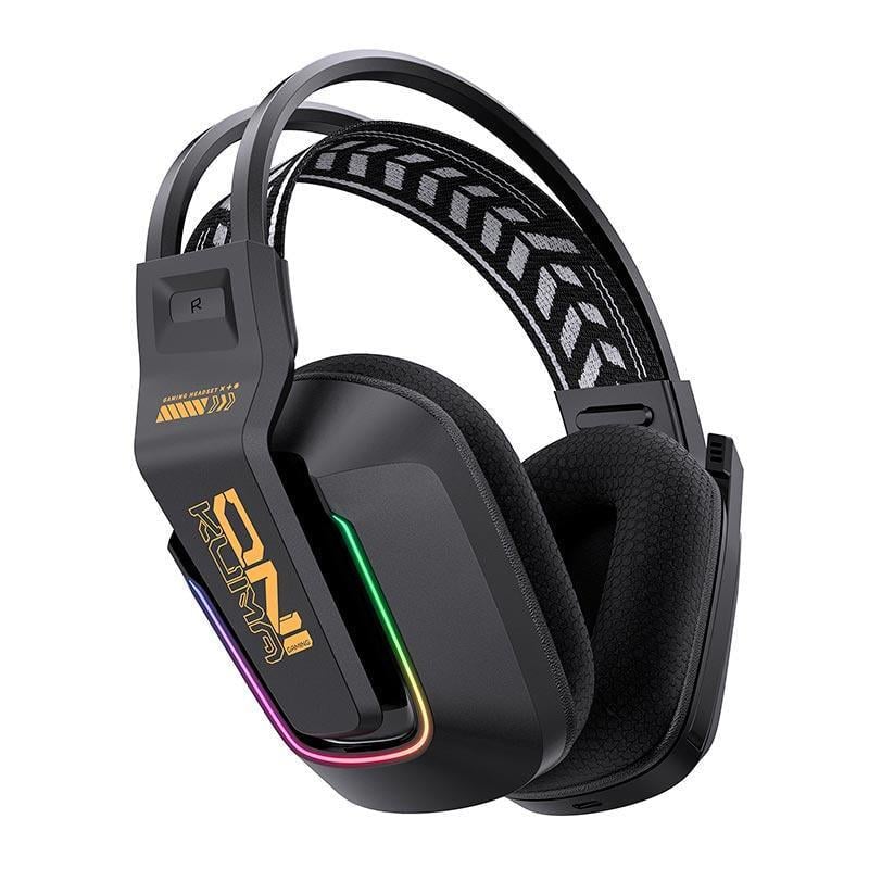 Наушники игровые беспроводные Onikuma GT828 Bluetooth с микрофоном и RGB Black (19119)