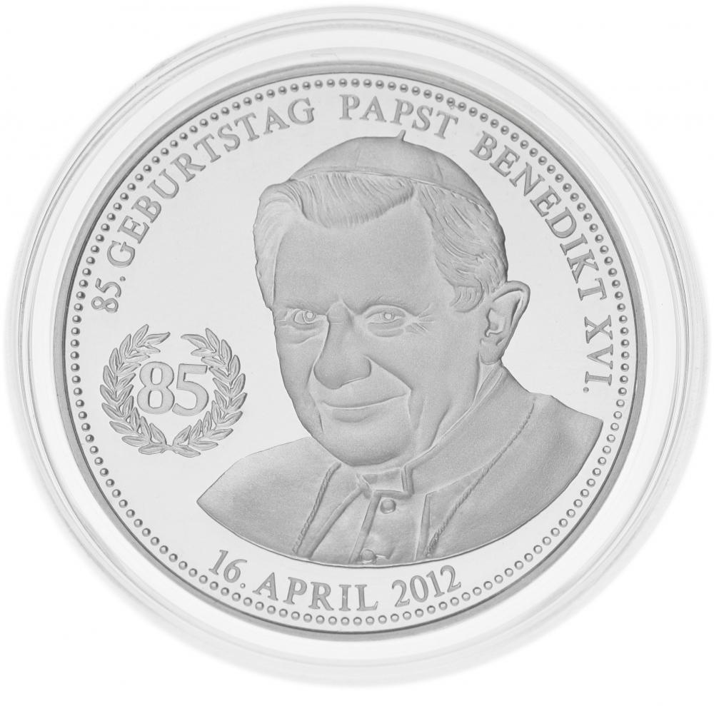Коллекционная монета Германия Памятная медаль 2012 85 лет Папе Бенедикту XVI серебро UNC (М02913)