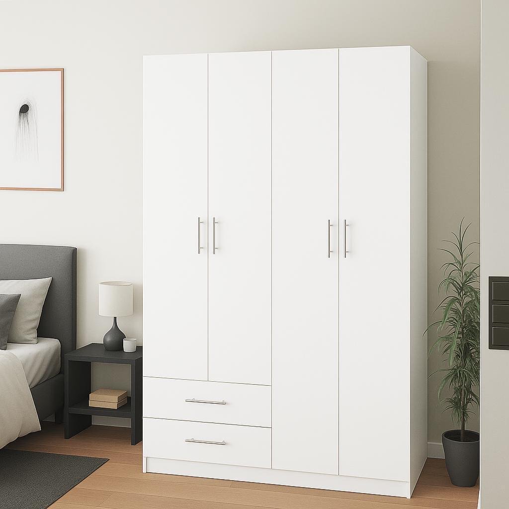 Шафа розпашна ШР5 SENAM 2600х1200х600 мм ДСП Білий (ШР5.26.60.12.7)