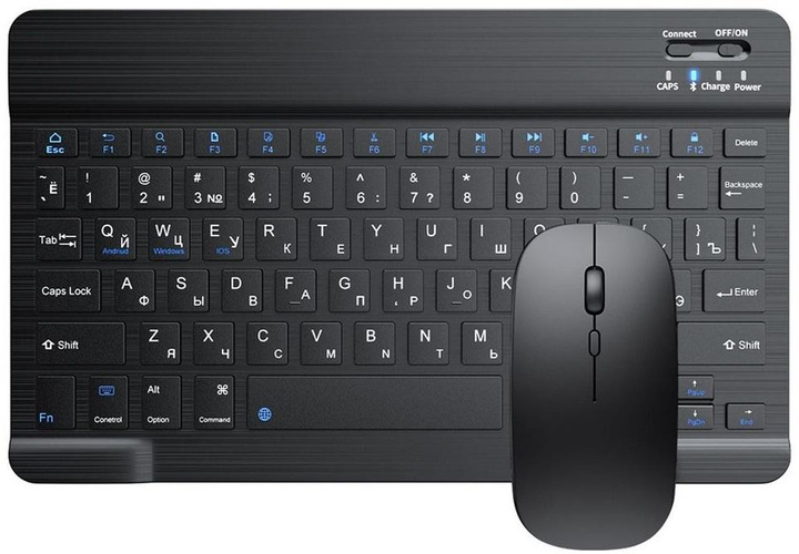 Клавиатура и мышь BT Combo wireless комплект Bluetooth подключение Black (639541)