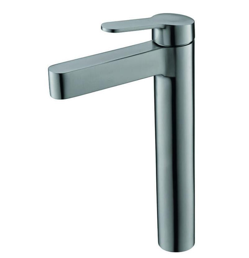 Смеситель для умывальника KOER KI-11016-02 высокий нержавеющая сталь (KR4790)