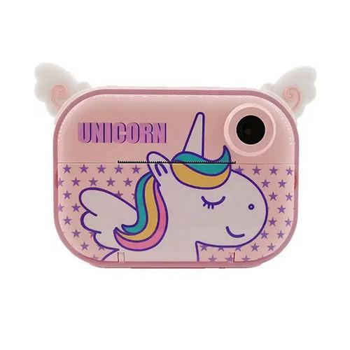 Фотоаппарат детский мгновенной печати YT008 Unicorn с поддержкой microSD card 20 Мп Pink (2290137305)