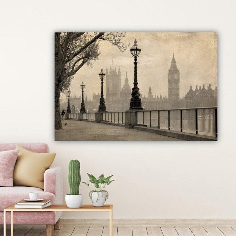 Картина на холсте KIL Art Туманный Лондон 51x34 см (304)