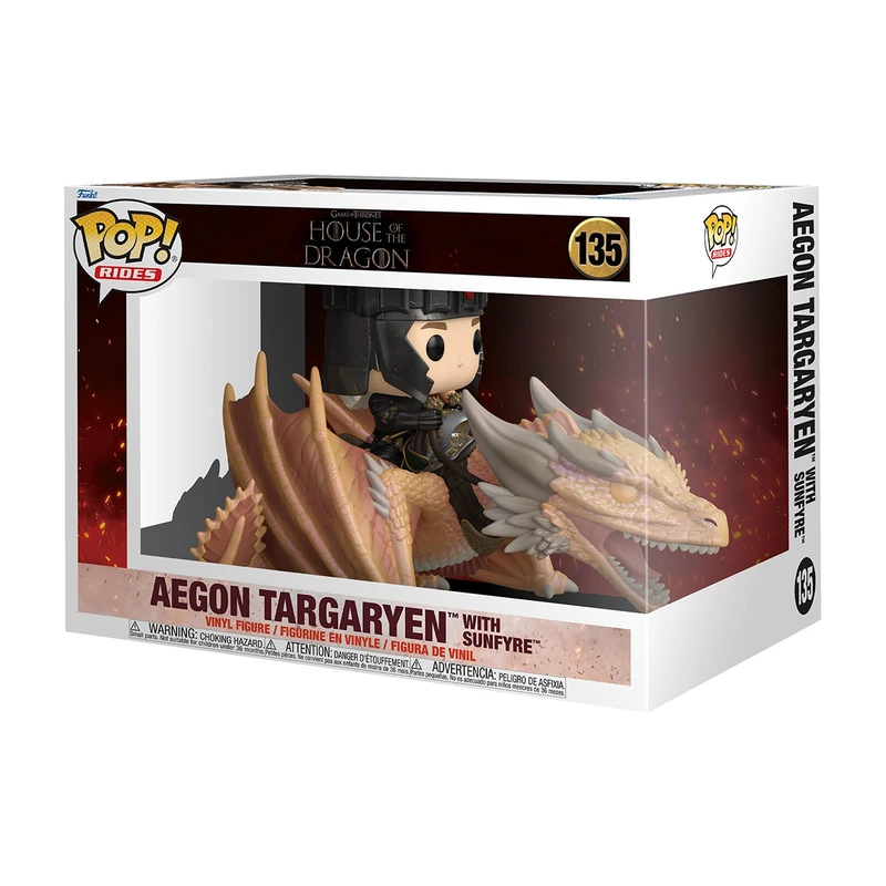 Ігрова фігурка FUNKO POP Rides серії Дім Дракона S4 ЕЙҐОН ТАРҐАРІЄН І СОНЦЕЖАР