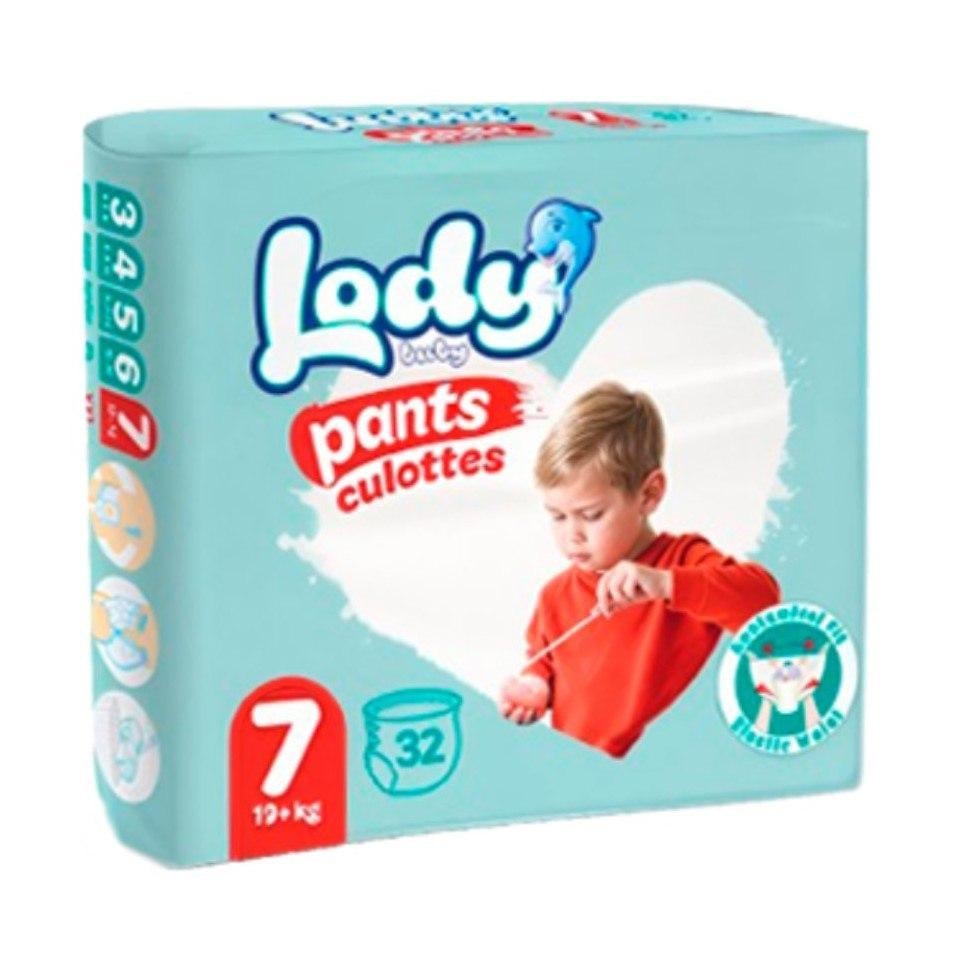 Підгузки-трусики дихаючі дитячі LODY AIR JUMBO XXL р. 7 19+ кг 32 шт./уп. (2775754479)