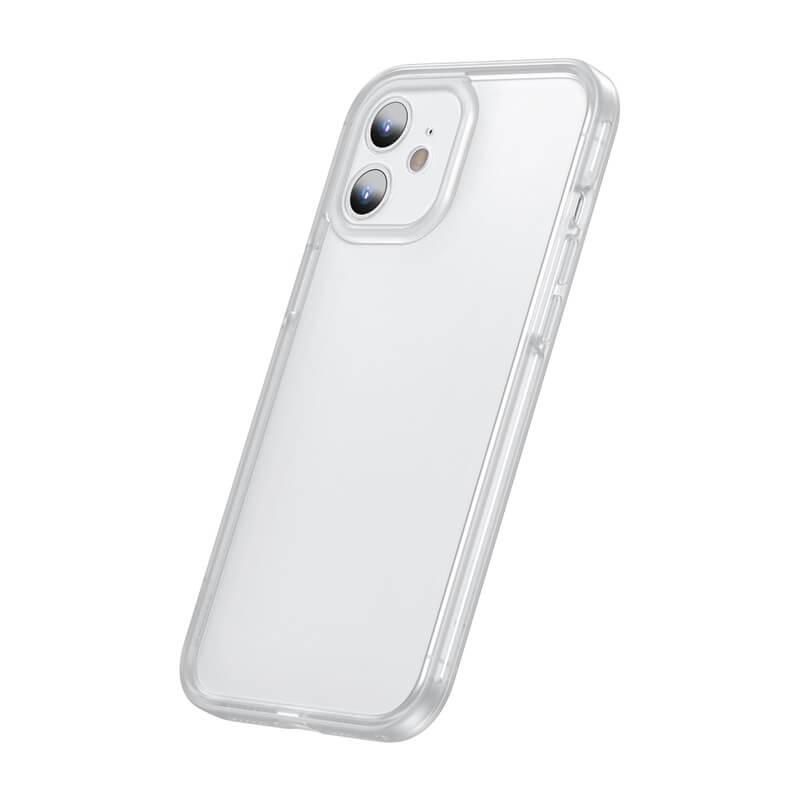 Чехол BASEUS Camera Lens Protector Frame Case для iPhone 12 White (FRAPIPH61N-02) - фото 3