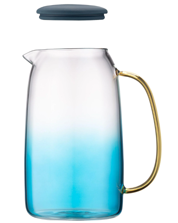 Кувшин Ardesto Blue Atlantic AR2616BA с крышкой 1600 мл