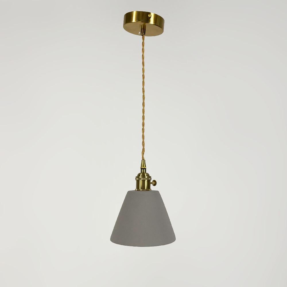 Подвес с бетонным плафоном 15х12 см Латунь (MJ181/1 GR)