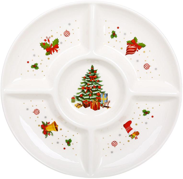 Минажница фарфоровая Candyland 30 см 5-ти секционная