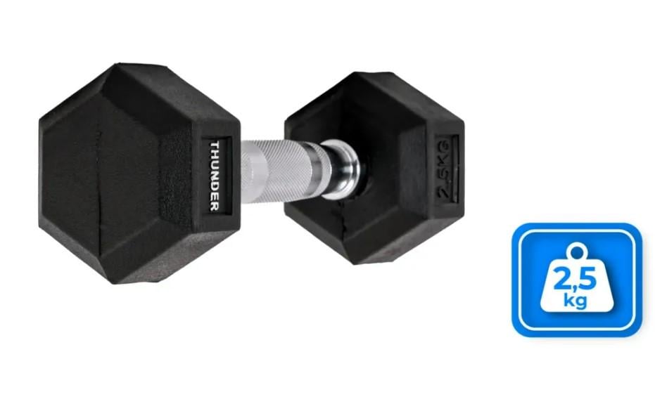 Гантель шестигранный Thunder 2,5 кг (HEXAGONAL-DUMBBELLS-2,5KG) - фото 6 Гантель шестигранный Thunder 2,5 кг (HEXAGONAL-DUMBBELLS-2,5KG) - фото 6