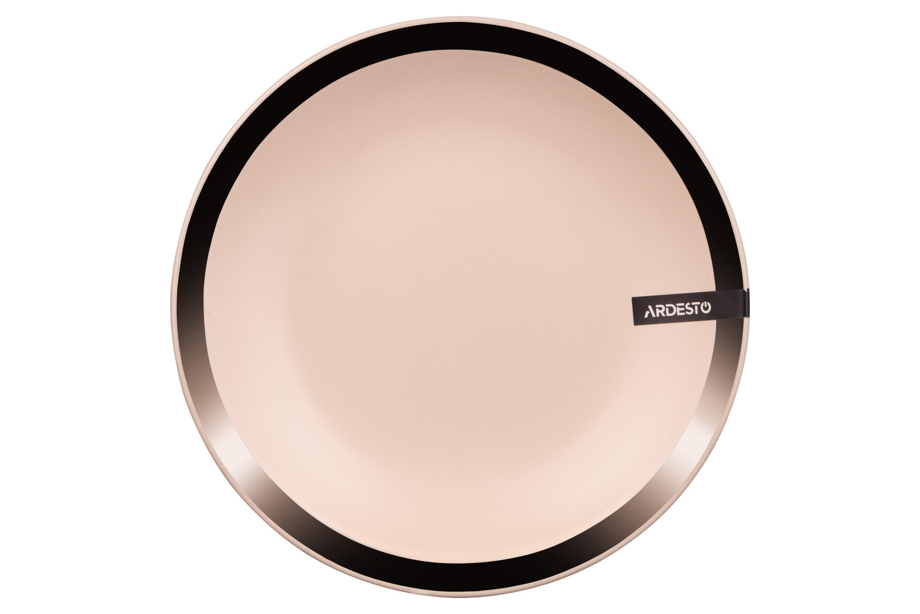 Тарелка десертная Ardesto Liguria керамика 19 см Cream (ERC-AR2919LCC)