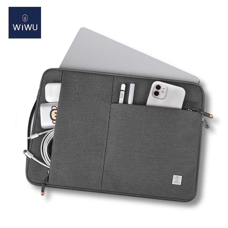 Чохол-карман WIWU Alpha Slim Sleeve for MacBook 13.3'' Grey - фото 2