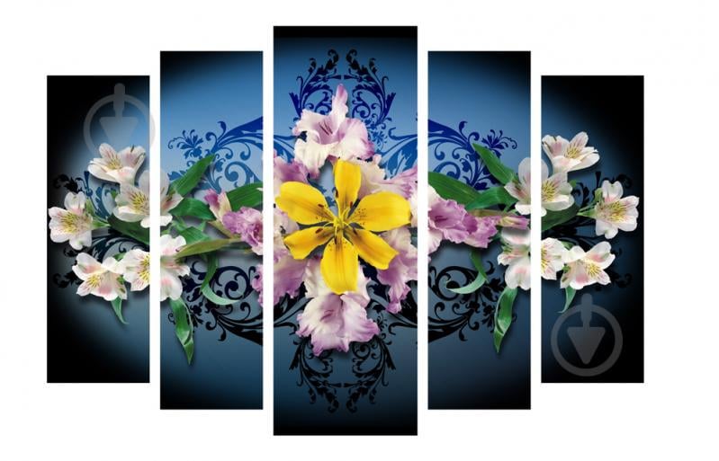 Модульная картина Декор Карпаты 120х80 см Цветы (M5-488)