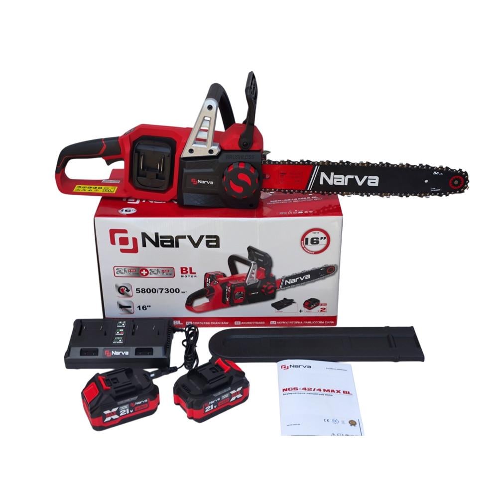 Пилка цепная аккумуляторная Narva NCS-42/4MAX BL (37464588)