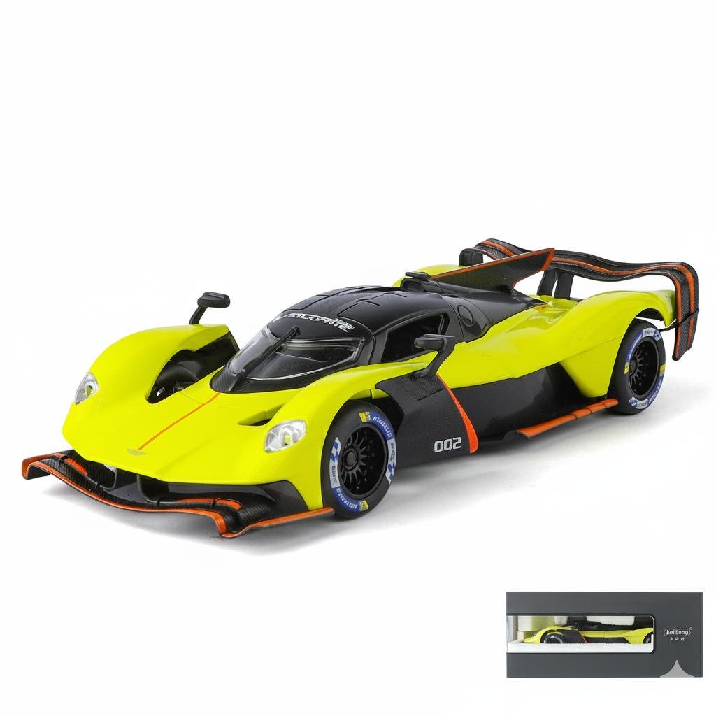 Машина колекційна Aston Martin Valkyrie металева з інерційним механізмом/світлом/звуком 1:24 Жовтий (8040) - фото 2 Машина колекційна Aston Martin Valkyrie металева з інерційним механізмом/світлом/звуком 1:24 Жовтий (8040) - фото 2