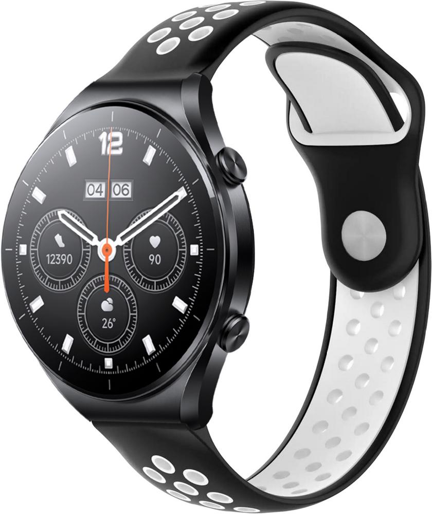 Ремешок Sport для Xiaomi Watch S1 Acttive Black/White (29006-1E) - фото 1 Ремешок Sport для Xiaomi Watch S1 Acttive Black/White (29006-1E) - фото 1