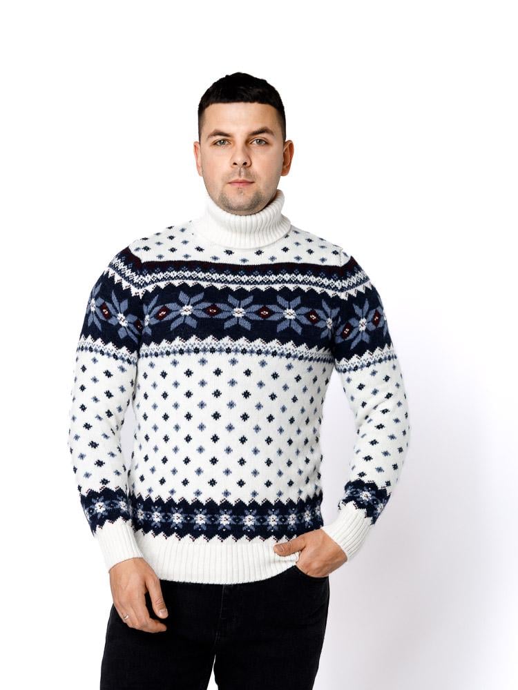 Свитер мужской ЦБ-00233273 р. 46 Молочный (SKT000941142)