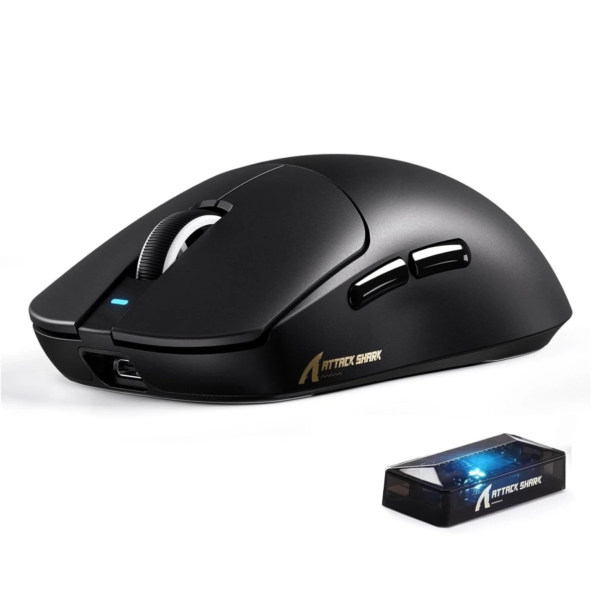 Компьютерная мышка attack shark X8 Ultimate 42000 DPI PAW3950MAX 8K Sensor Nordic 54L15 Black (32646417)