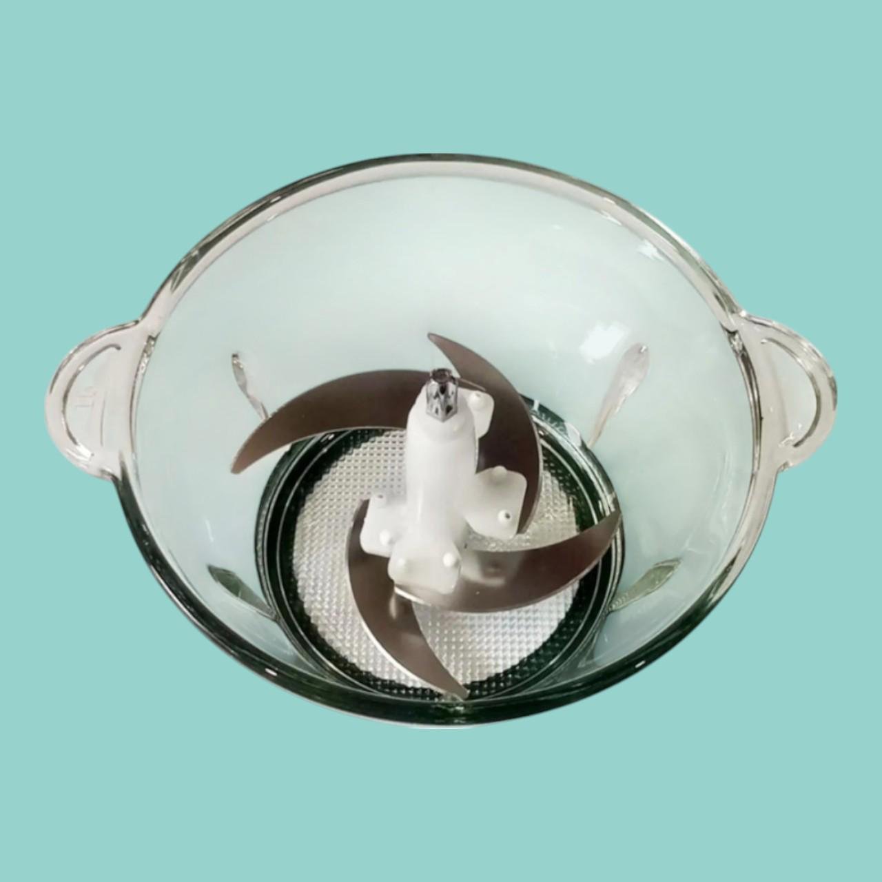 Подрібнювач зі скляною чашею Rainberg RB-2201 блендер з 2 швидкостями та 4 сталевими лезами для овочів та фруктів 1300 Вт 2 л (є59) - фото 6 Подрібнювач зі скляною чашею Rainberg RB-2201 блендер з 2 швидкостями та 4 сталевими лезами для овочів та фруктів 1300 Вт 2 л (є59) - фото 6