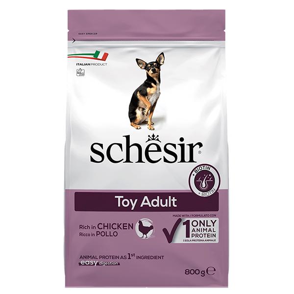 Корм сухий монопротеїновий для собак міні порід Schesir Dog Toy Chicken з куркою 2 кг (24149517)