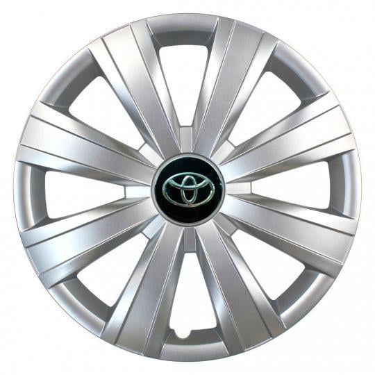 Автомобильные колпаки SKS 328 R15 с логотипом Toyota 4 шт. Серебристый