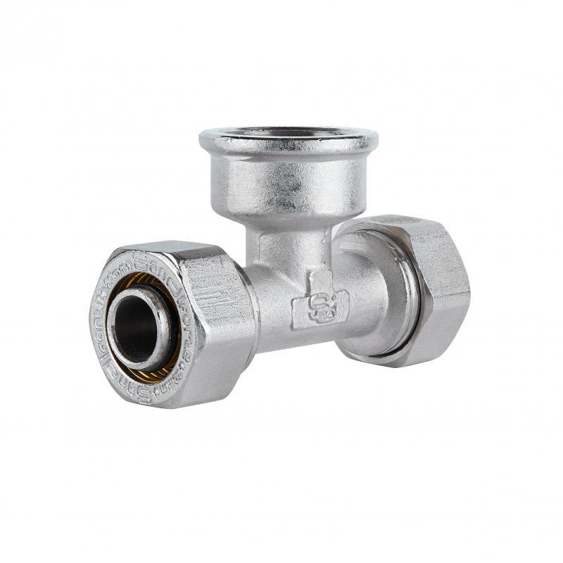 Тройник обжимной SD Plus 20 мм х 3/4" x 20 мм ВР (SD159W202020)